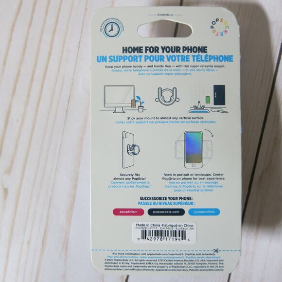 POPSOCKETS *NEW* Popmount  Multi Surface Black In Package Cell Phone Accessories - Picture 2 of 2
